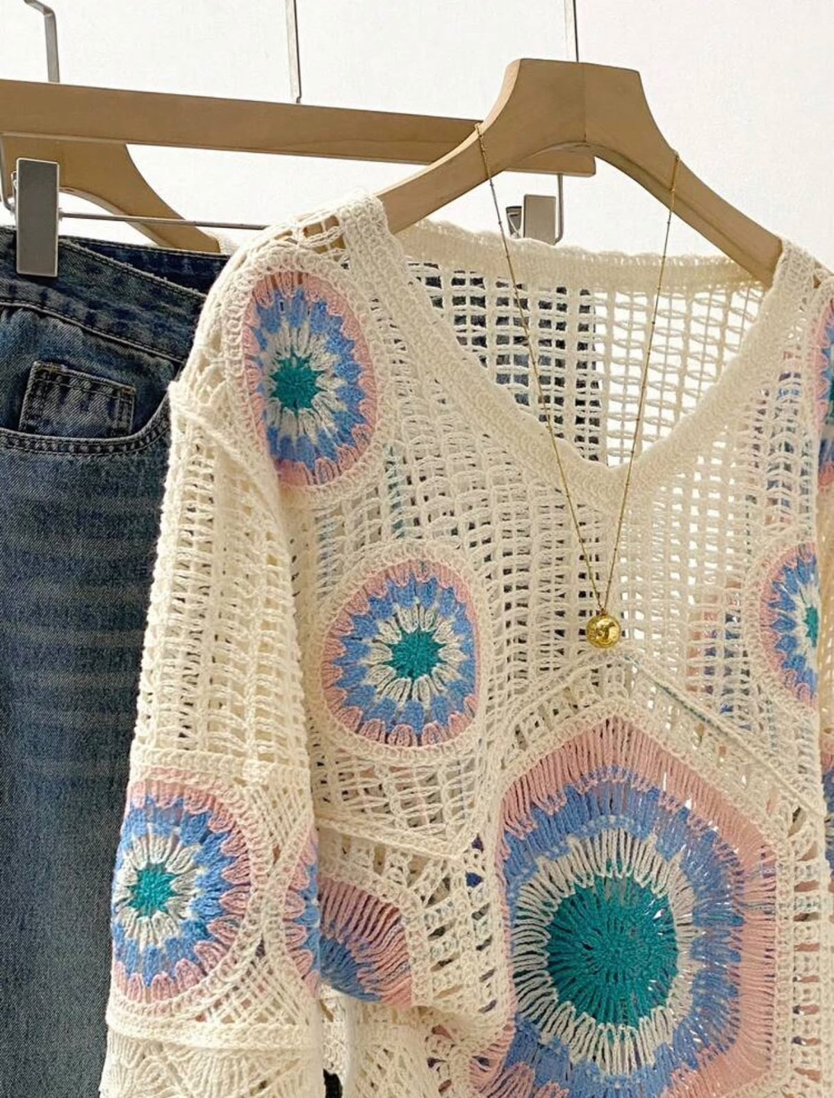 Bohemian style crochet Top