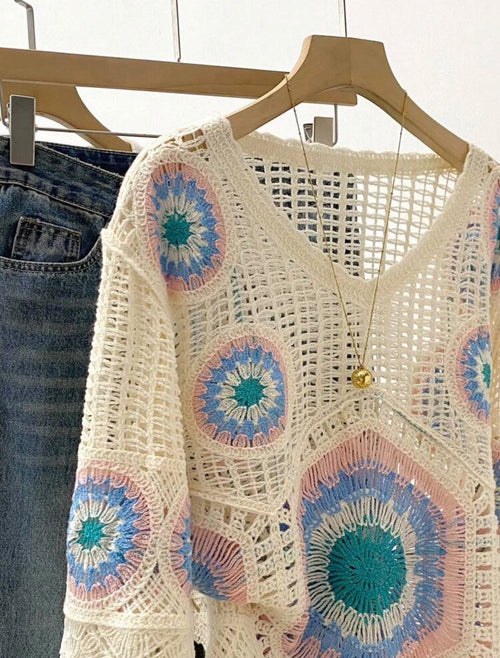 Bohemian style crochet Top