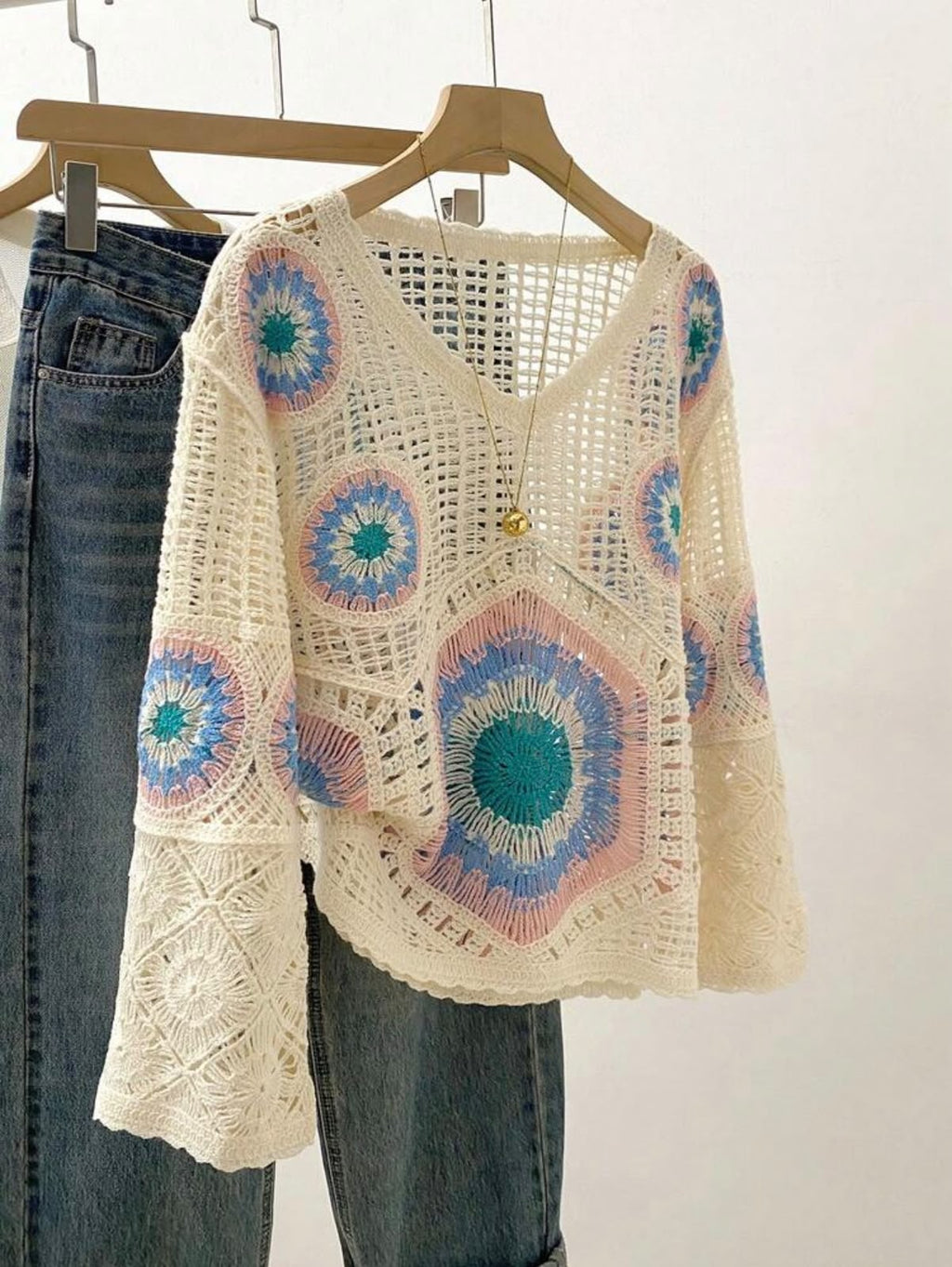 Bohemian style crochet Top